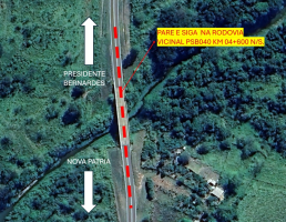 Estrada vicinal que liga a Rodovia Raposo Tavares e o distrito de Nova Pátria tem trecho com interdição parcial, em Presidente Bernardes